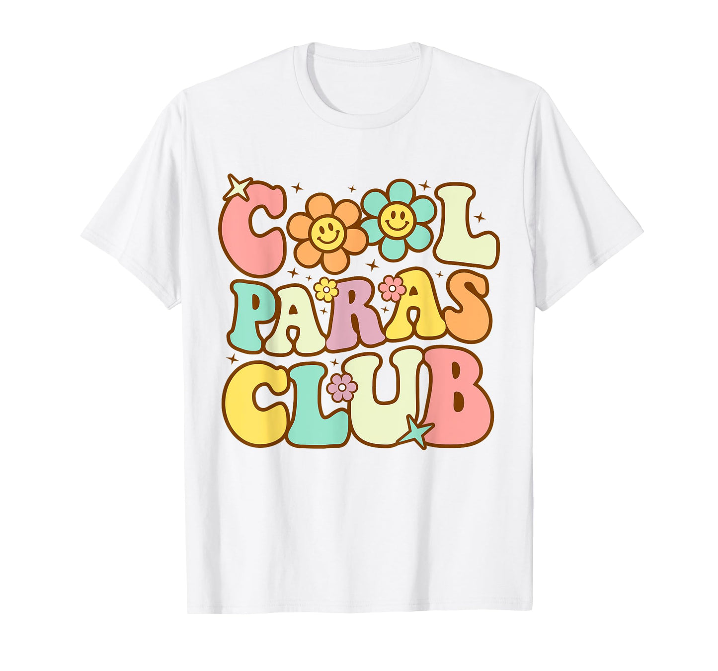 Cool Paras Club Paraprofessional Paraeducator Back To School T-Shirt
