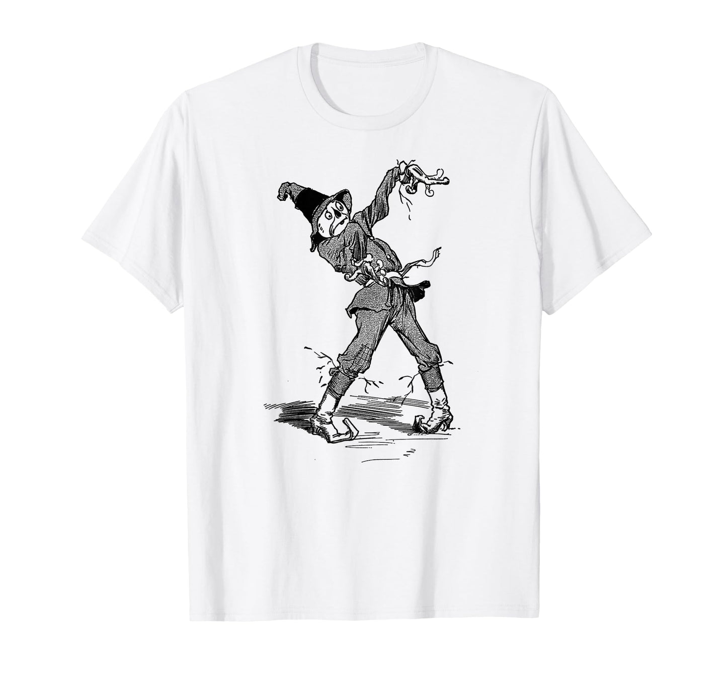 The Land of OZ Vintage Art Halloween Wizard of OZ Scarecrow T-Shirt