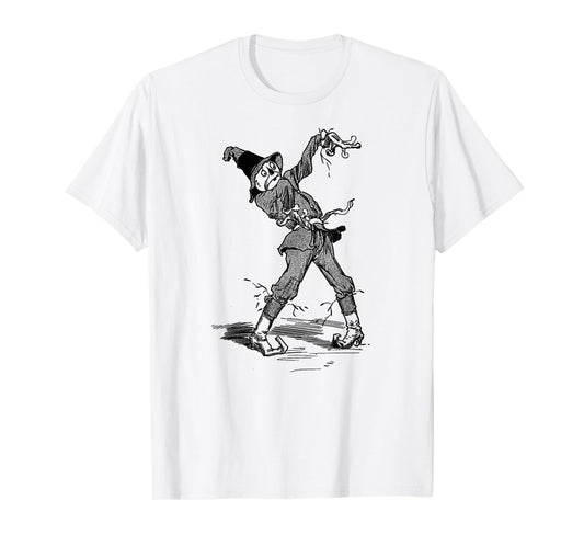 The Land of OZ Vintage Art Halloween Wizard of OZ Scarecrow T-Shirt
