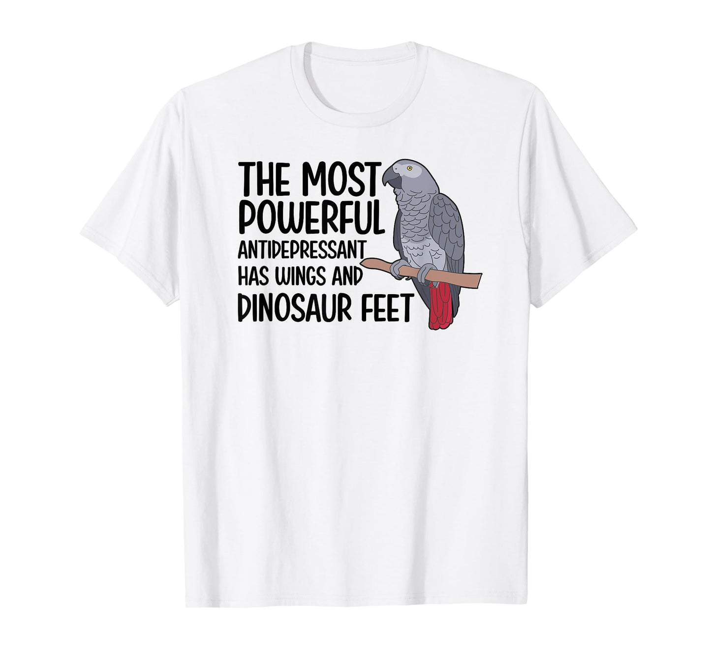 Dinousar Feet African Grey Owner African Grey Parrot Lover T-Shirt