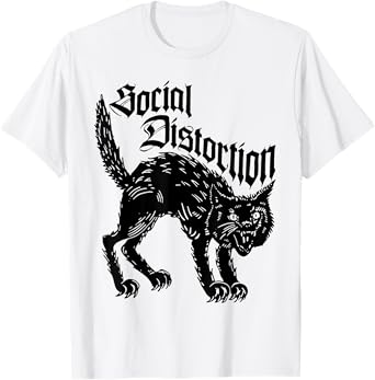 Social Distortions Black Cat Meow T-Shirt