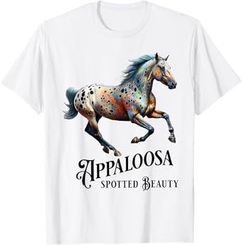 Appaloosa Horse Lover Spotted Equestrian Design T-Shirt