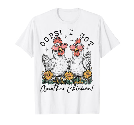 Oops I Got Another Chicken Funny Farm Animal Vintage T-Shirt