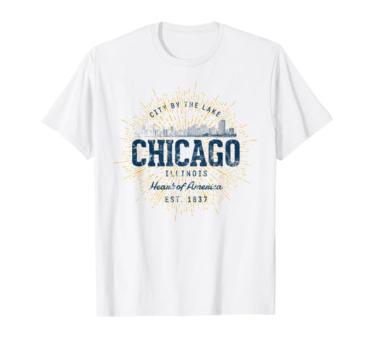 Vintage Retro Style Chicago T-Shirt