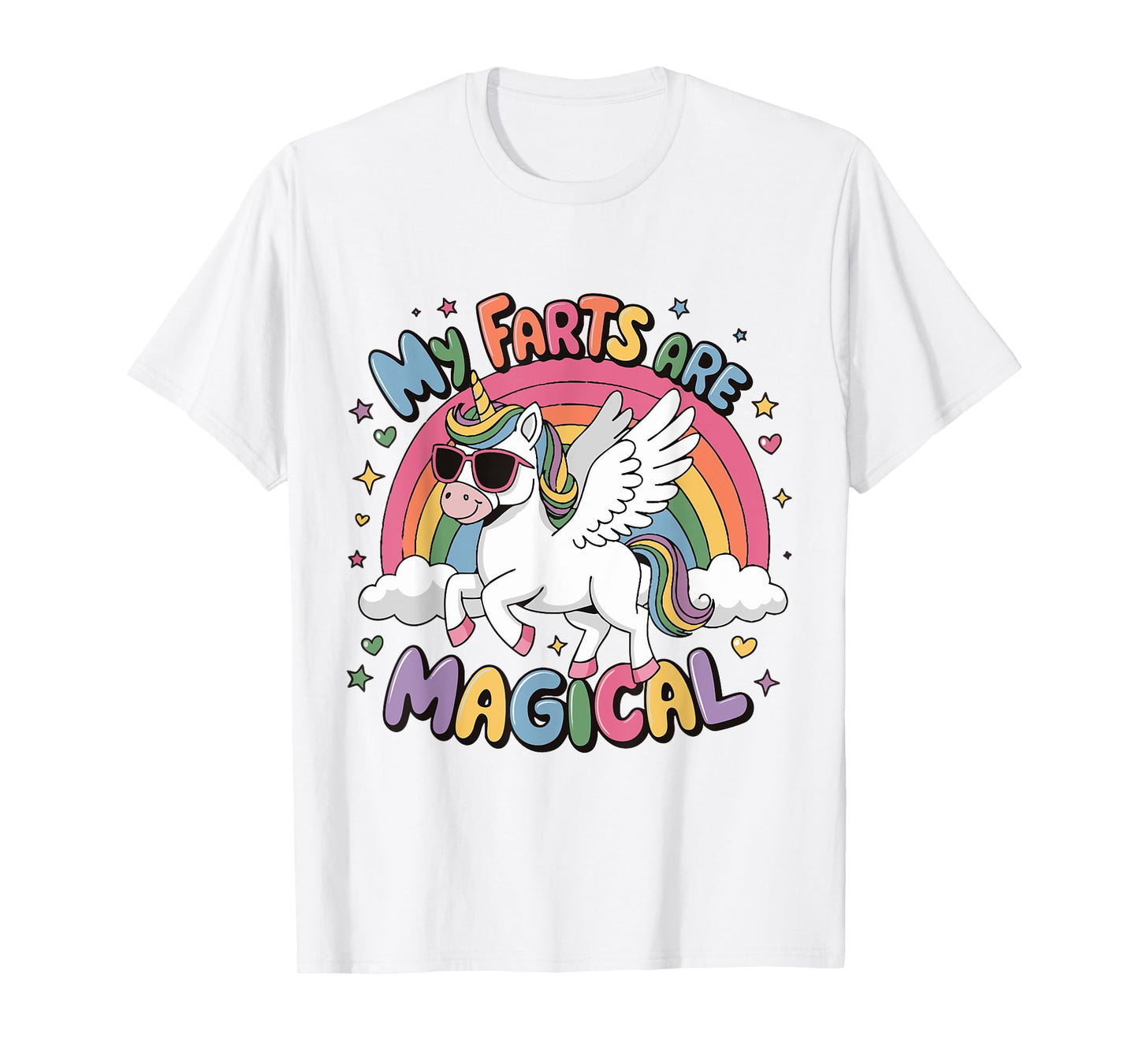My Farts Are Magical Funny Unicorn Gag Rainbow Girl Boys T-Shirt