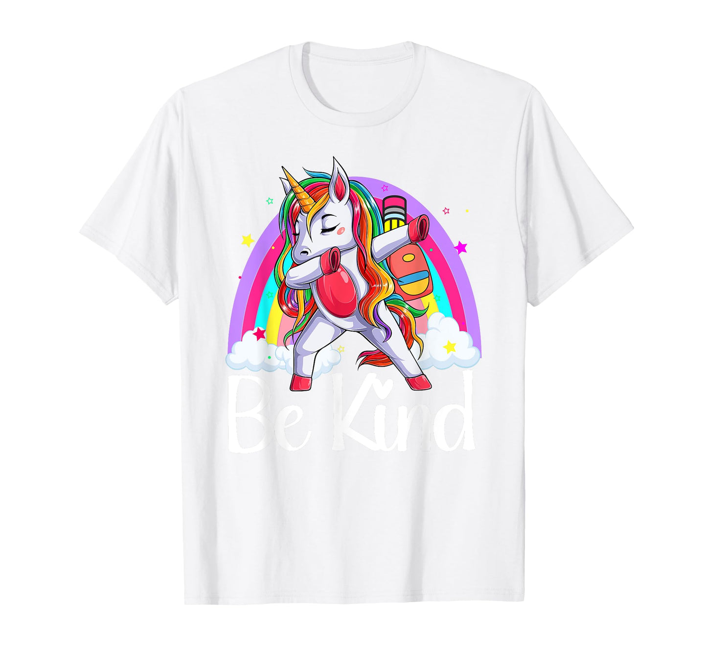 Be Kind Unicorn Rainbow Unity Day Orange Anti Bullying 2023 T-Shirt