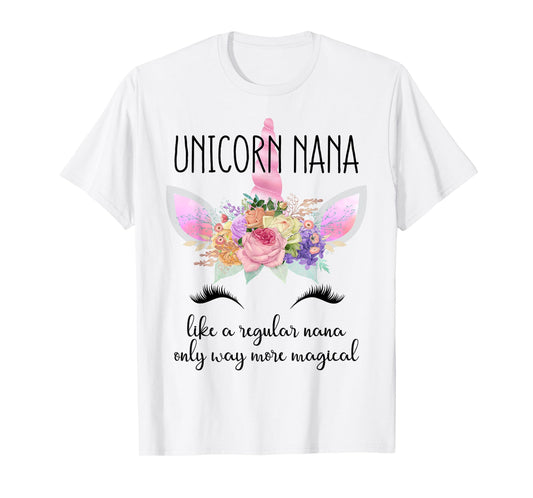 Unicorn Grandma of the Birthday Girl Unicorn Nana T-Shirt