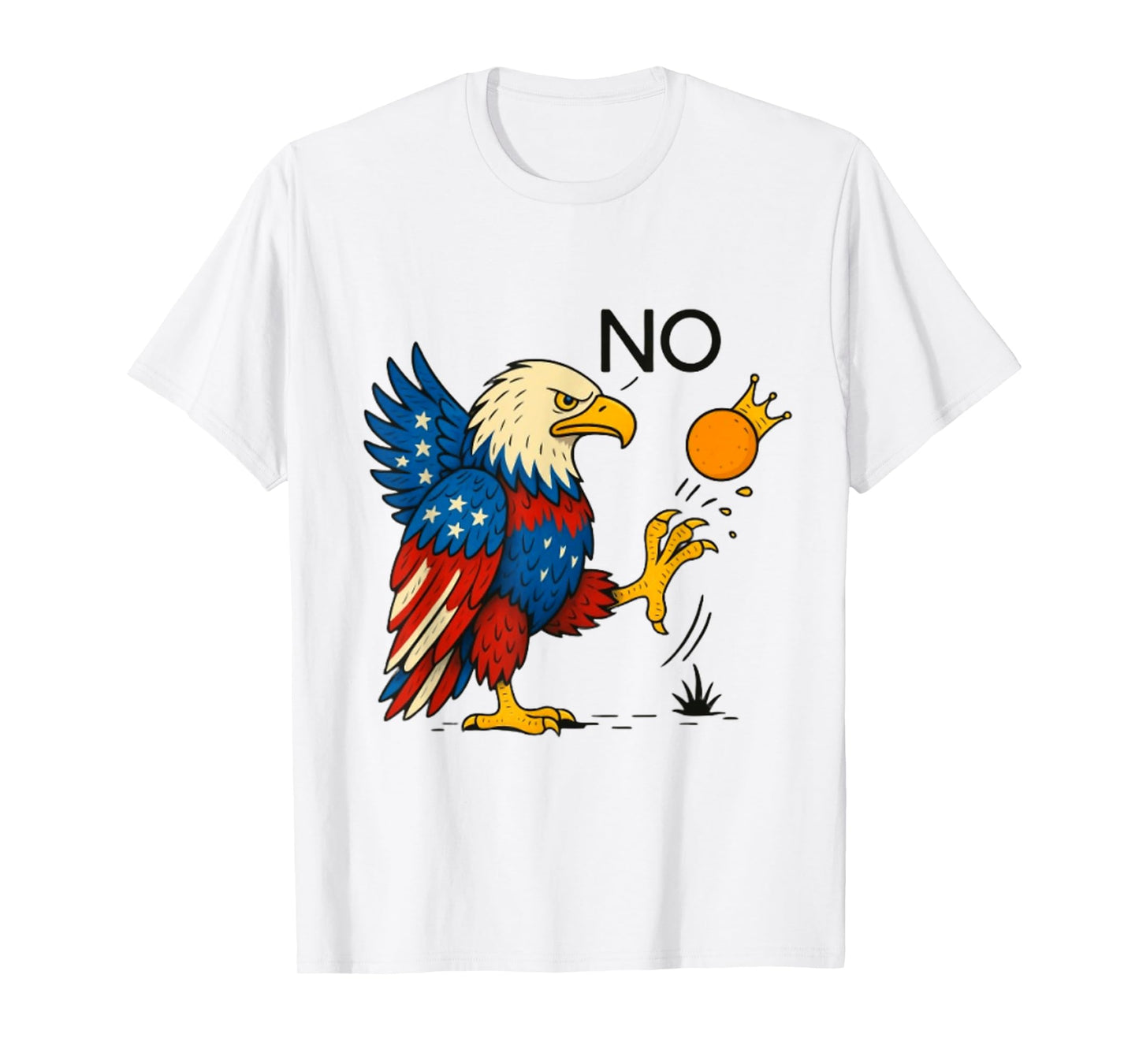 Funny No Kings In America Men Women T-Shirt