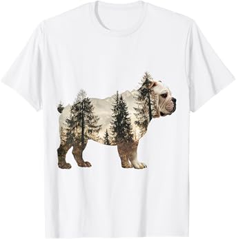 Bulldog Dog Graphic Pet Artwork Bulldog T-Shirt