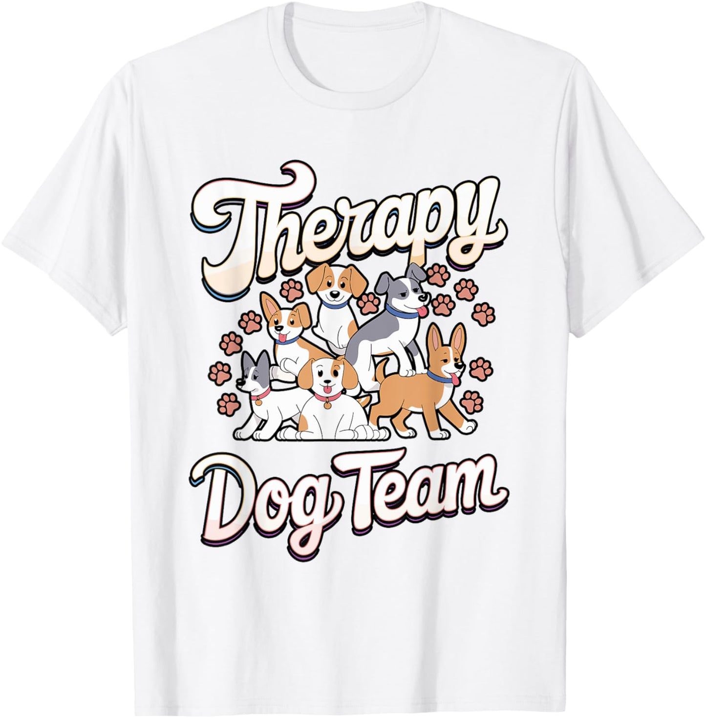 Therapy Dog Team Matching Therapy Dog Handler T-Shirt