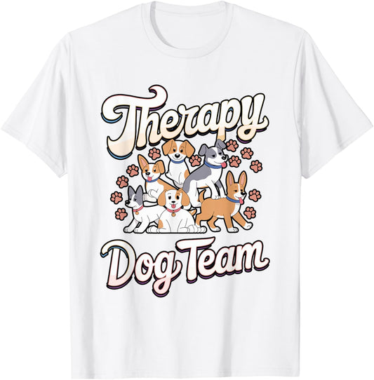 Therapy Dog Team Matching Therapy Dog Handler T-Shirt