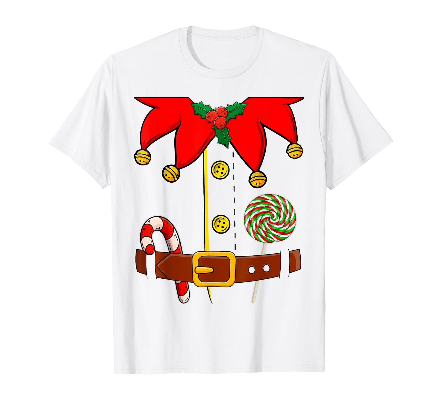 Elf Costume Elves Lover Family Matching Merry Christmas PJS T-Shirt