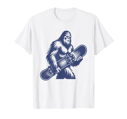 Bigfoot Snowboarding Snowboarder Sasquatch Snowboard T-Shirt