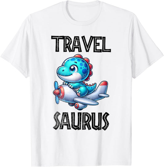 Travel Saurus Funny T-Rex T-Shirt