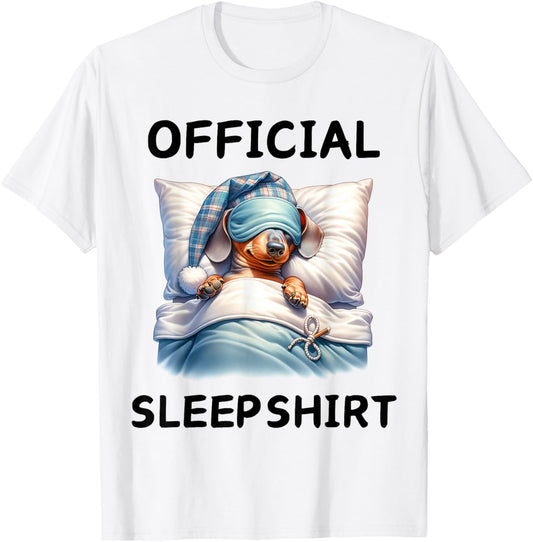 Dachshund Doxie Dog Official Sleep Pajamas Nightgown T-Shirt