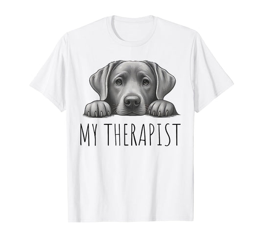 Funny Silver Labrador Dog Owner T-Shirt