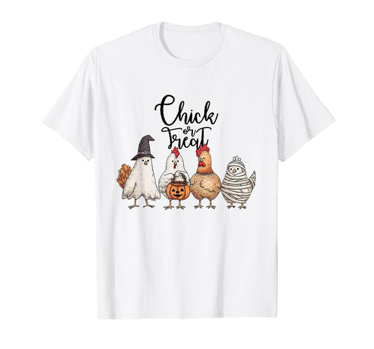Chick Or Treat, Halloween Chicken T-Shirt