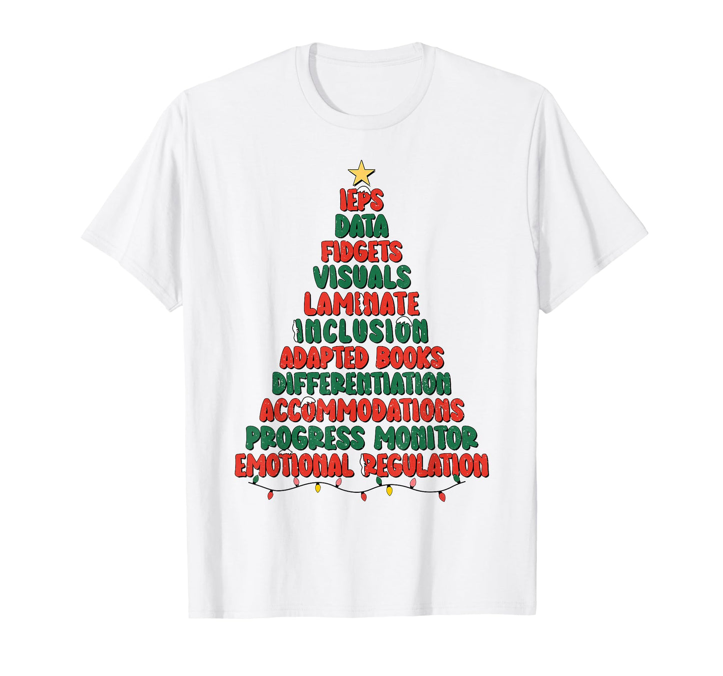 Special Ed Teacher Christmas Tree Sped Special Education T-Shirt