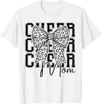 Cheer Mom Cheerleader Mom Cheer Mama Biggest Fan Mothers Day T-Shirt