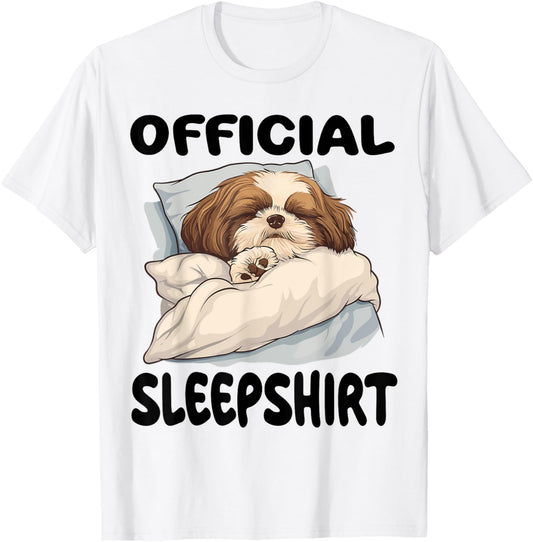 Shih Tzu Dog Official Sleepshirt Pajamas Nightgown T-Shirt