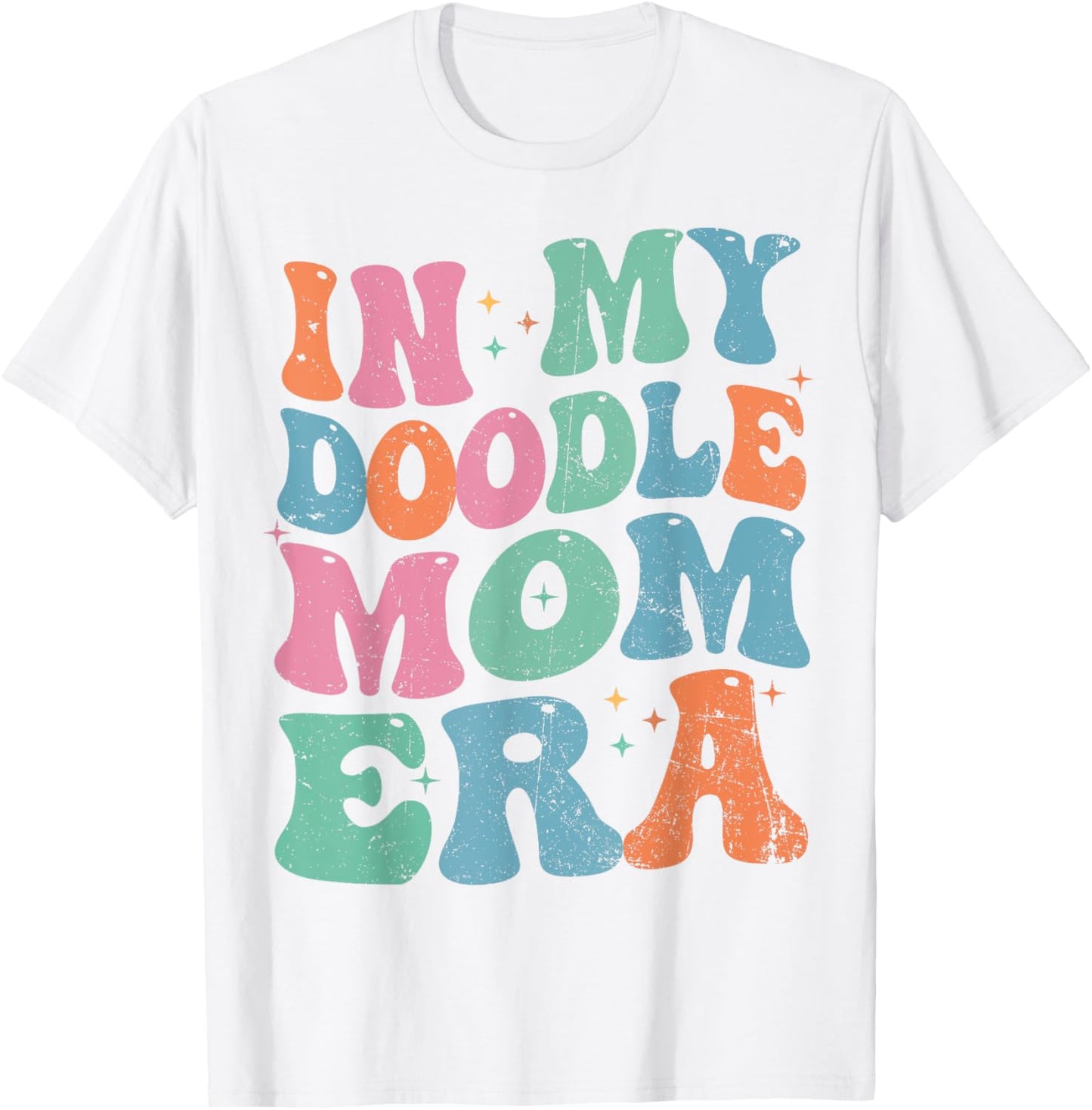 In My Doodle Era Funny Doodle Mom Doodle Mama Dog Retro T-Shirt