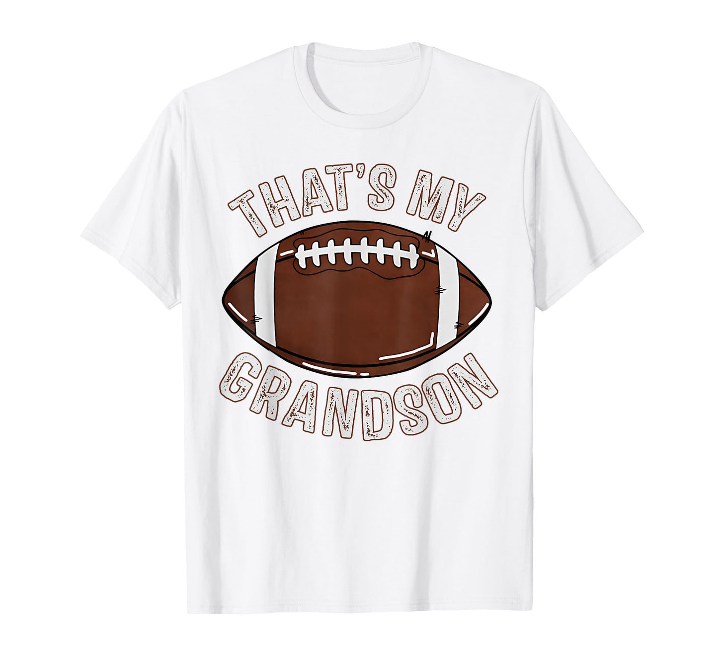 That's My Grandson Football Grandma Granddad Family Cheer T-Shirt