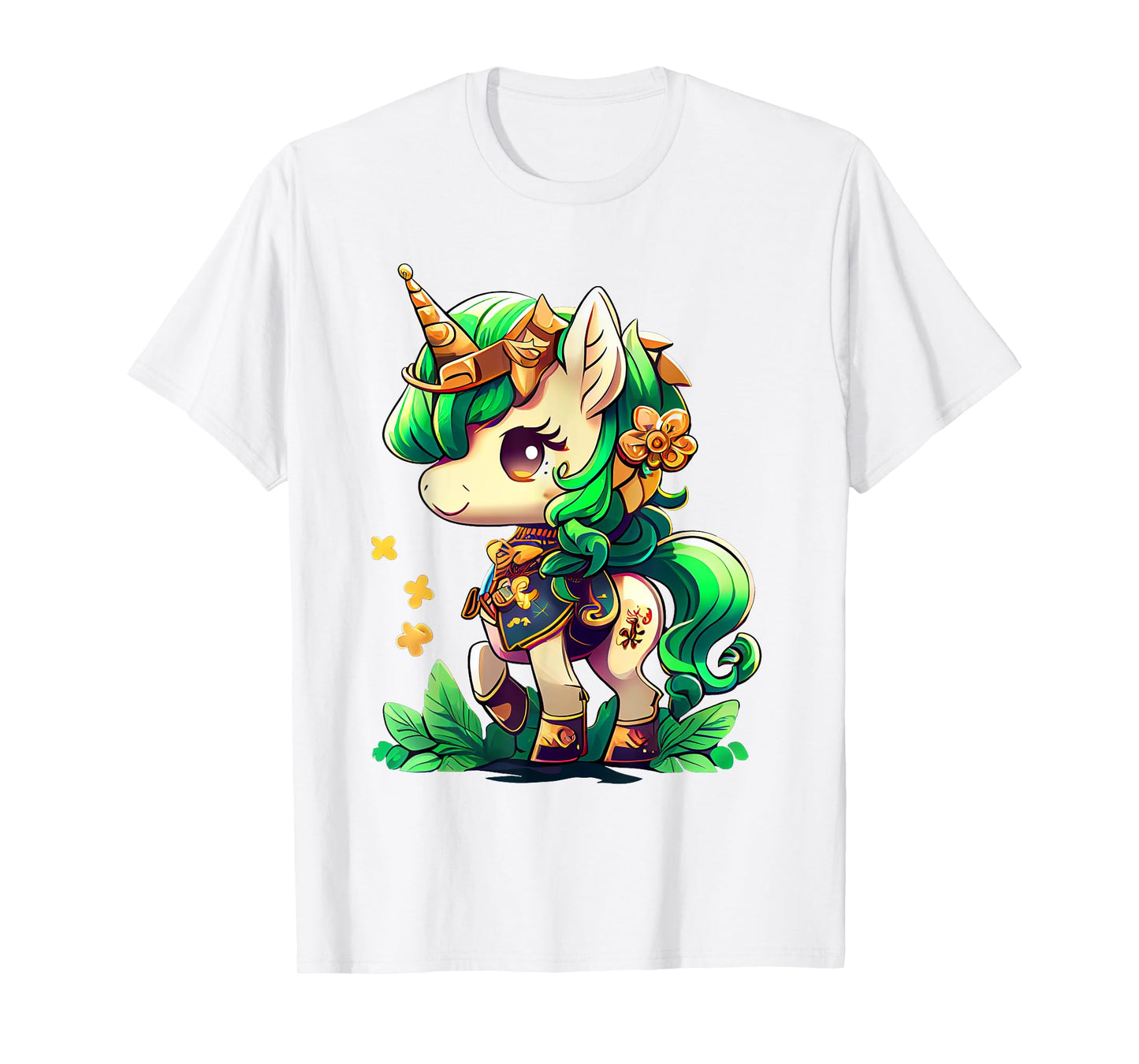 Cute Unicorn Leprecorn St Patrick Day Lucky Irish Girls Kids T-Shirt