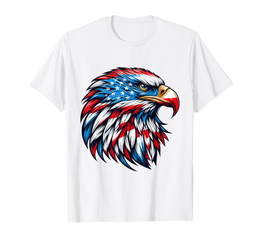 4th Of July Patriotic Eagle USA American Flag men boys T-Shirt