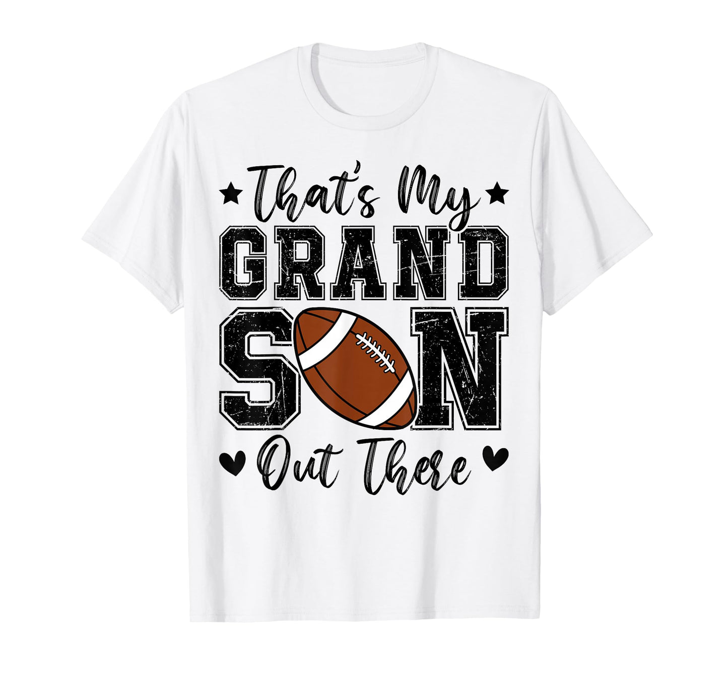That's My Grandson Out There Funny Football Grandma T-Shirt