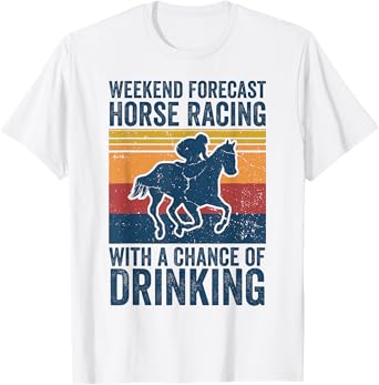 Vintage Horse Jockey Shirt Men Women Derby Day Horse Racing T-Shirt