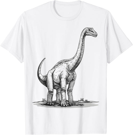 Brachiosaurus Dinosaur Graphic Art Brachiosaurus T-Shirt