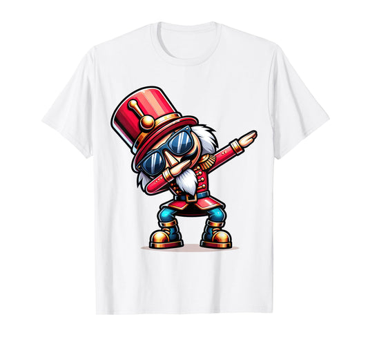 Christmas Nutcracker Dabbing Boys Santa Xmas Funny T-Shirt