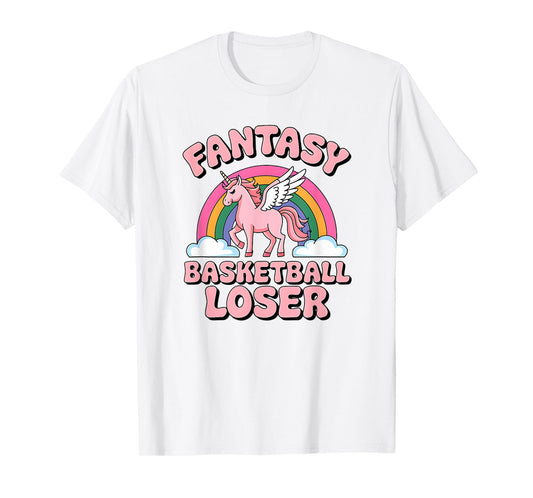 Fantasy Basketball Loser Unicorn Shirt For Bad Players T-Shirt