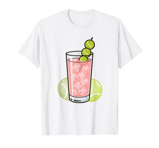 Pink Honey Deuce Cocktail Tennis Balls T-Shirt