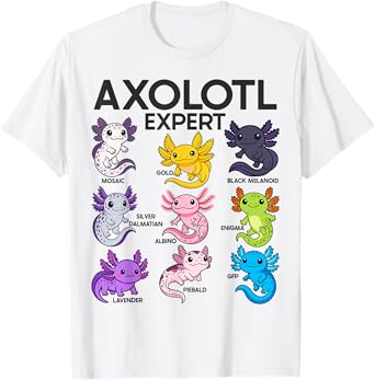 Funny Cute Axolotl Expert Kawaii Axolotl lover T-Shirt