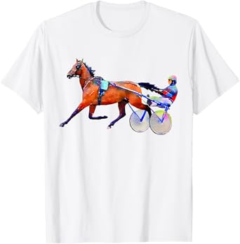 Sports Horse Race Harness Racing T-shirt T-Shirt