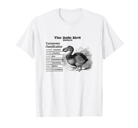 The Dodo Bird Taxonomy Classification T-Shirt