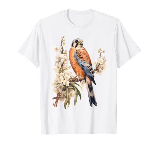 American Kestrel Birder Birding Bird Cottagecore Nature T-Shirt