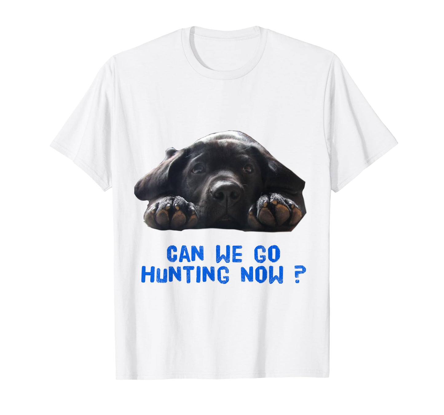 Chocolate or Black Lab, Can we go Hunting Now Shirt T-Shirt