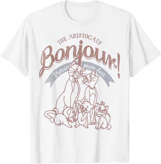 Disney The Aristocats Bojour Picture Purrfect T-Shirt