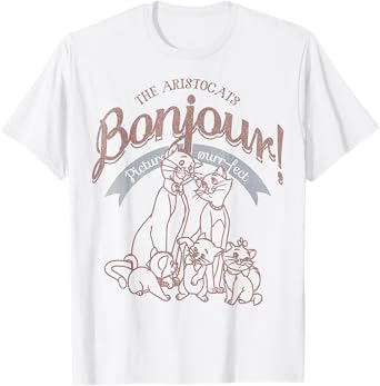 Disney The Aristocats Bojour Picture Purrfect T-Shirt