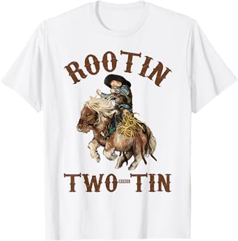 Rootin' Two-tin It's My Second Birthday Cowboy 2 Years Old T-Shirt