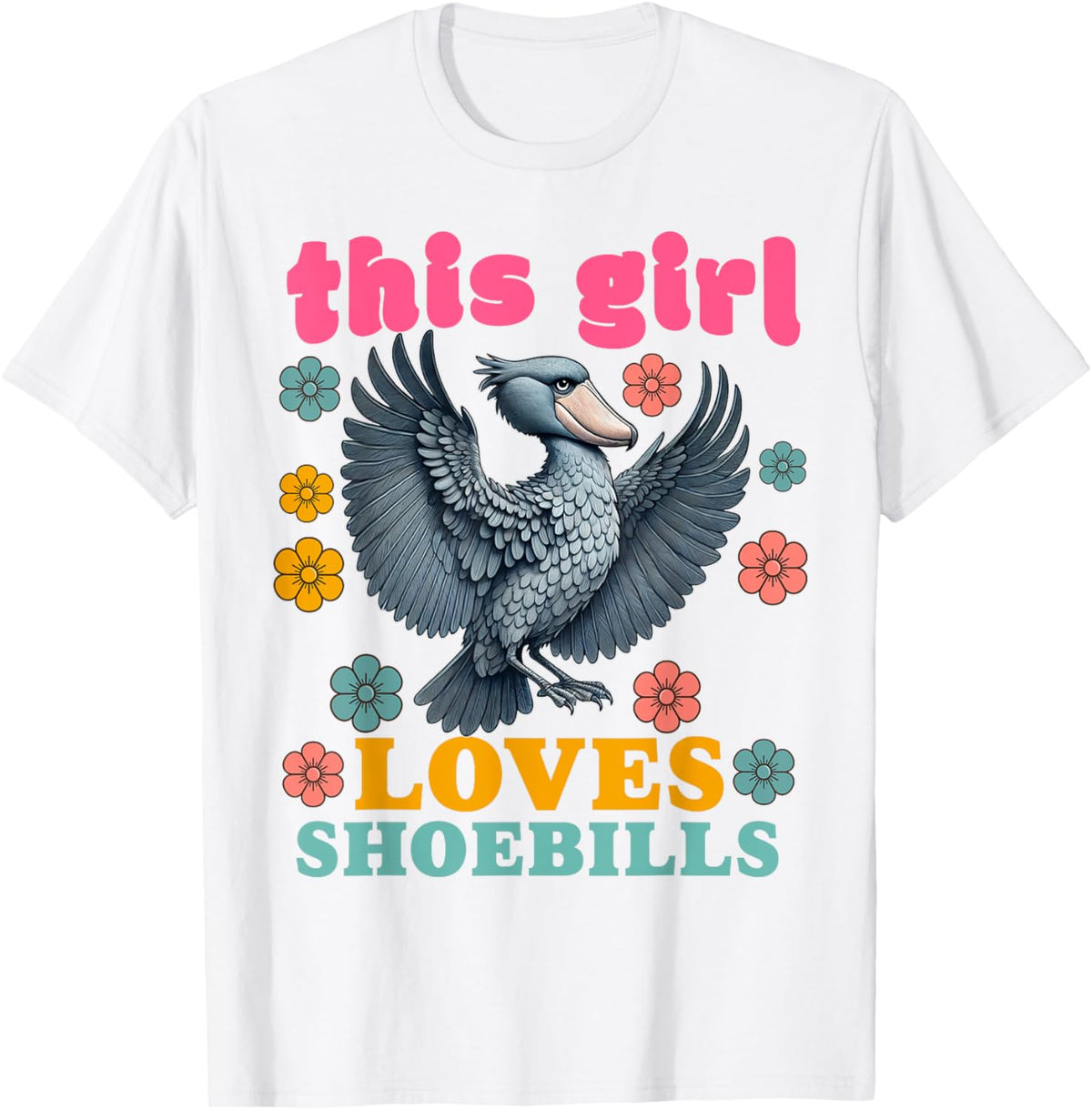 Shoebill Stork Bird Shoe-billed Stork Women Men Whaleheads T-Shirt