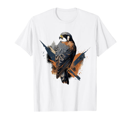 American Kestrel Bird Geometric Patten Art,Cute Kestrel Lov T-Shirt
