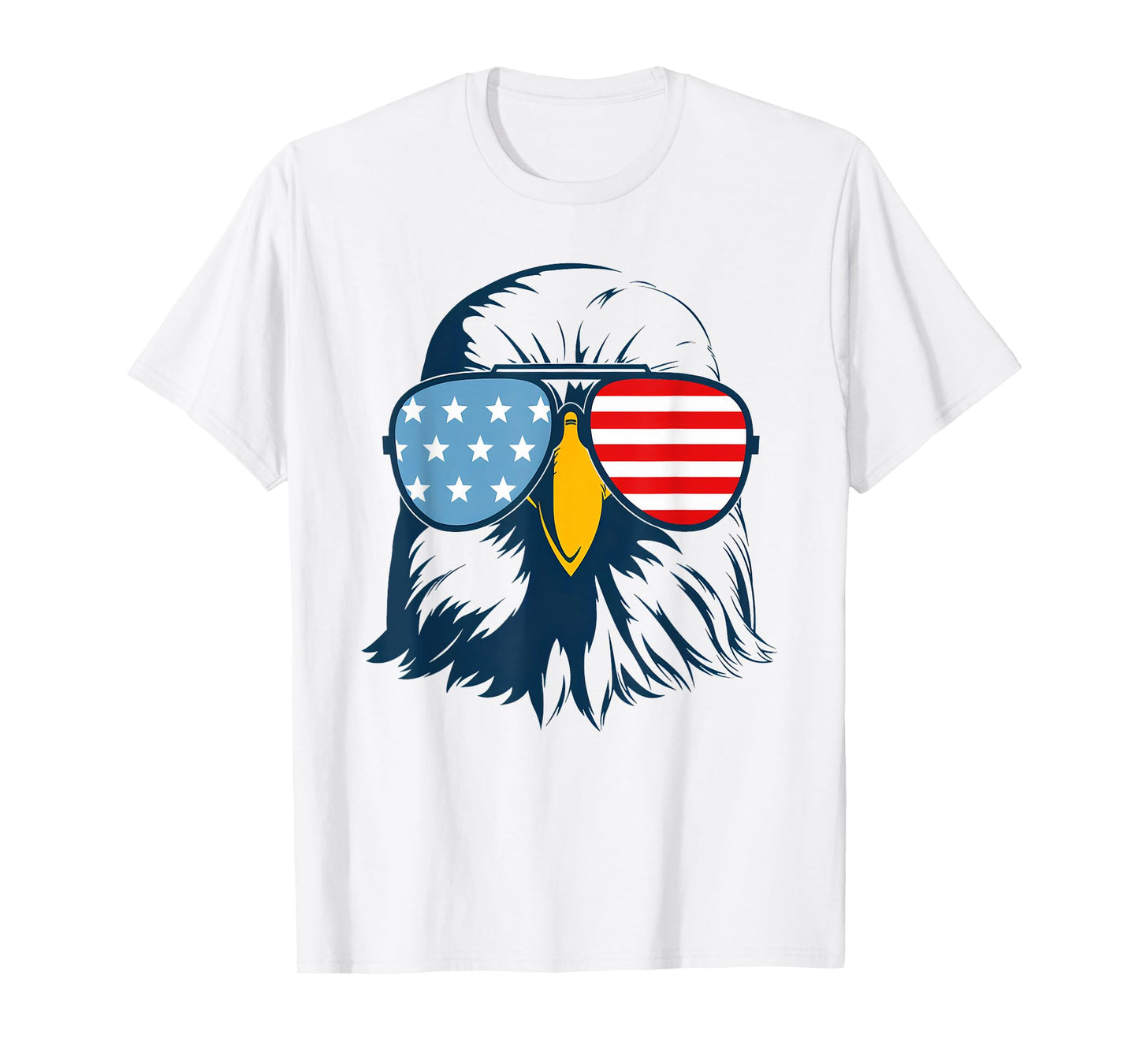 Patriotic Eagle with Sunglasses Shirt USA Patriotic Family Women Kids Men T-Shirt
