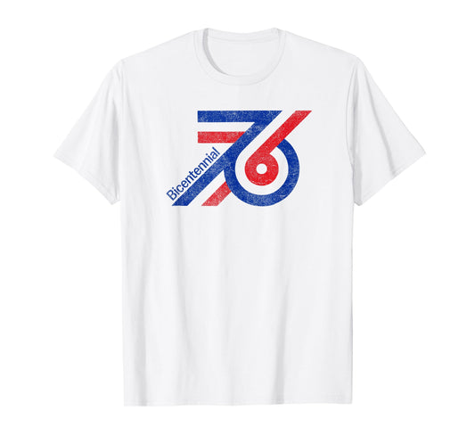 Bicentennial '76 Tee Patriotic Mens Womens Throwback USA T-Shirt - T-Shirt | White