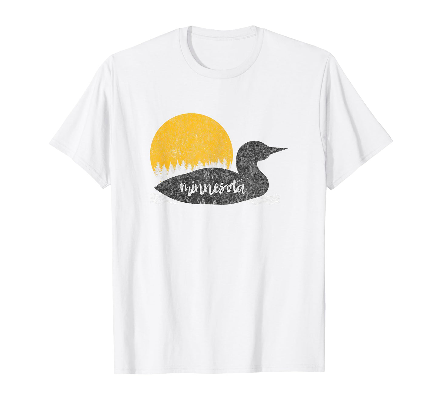 Vintage Minnesota T-shirt Minnesota State Bird Loon Gift T-Shirt