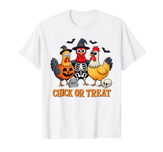 Chick Or Treat Funny Chicken Halloween Costume Chicken Lover T-Shirt