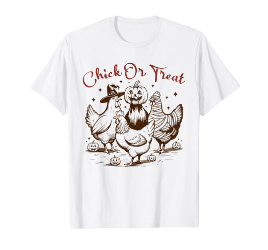 Halloween Chicken Skeleton Chick Or Treat Spooky Season T-Shirt