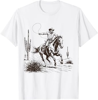 Cowboy Roper Country Rodeo Cowgirl Western Texas Wild West T-Shirt
